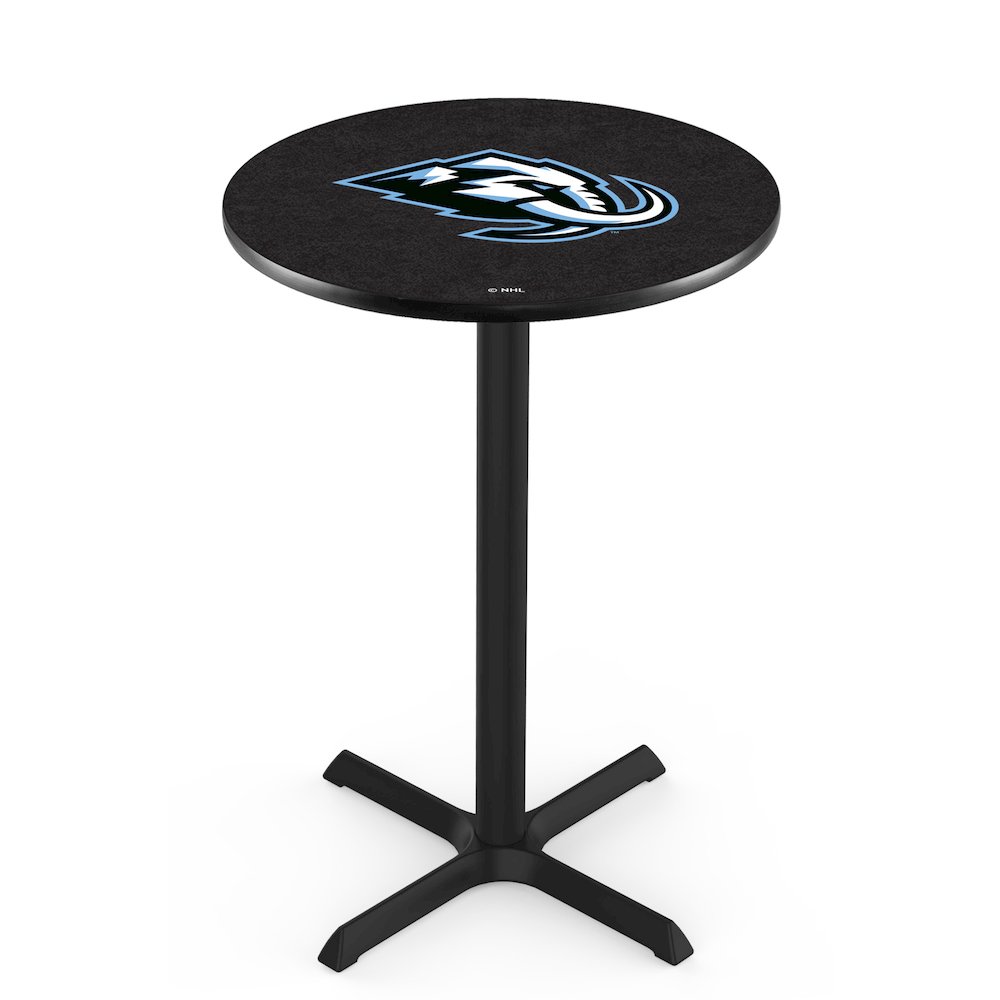 L211 Utah Mammoth 36" Tall - 36" Top Pub Table with Black Wrinkle Finish