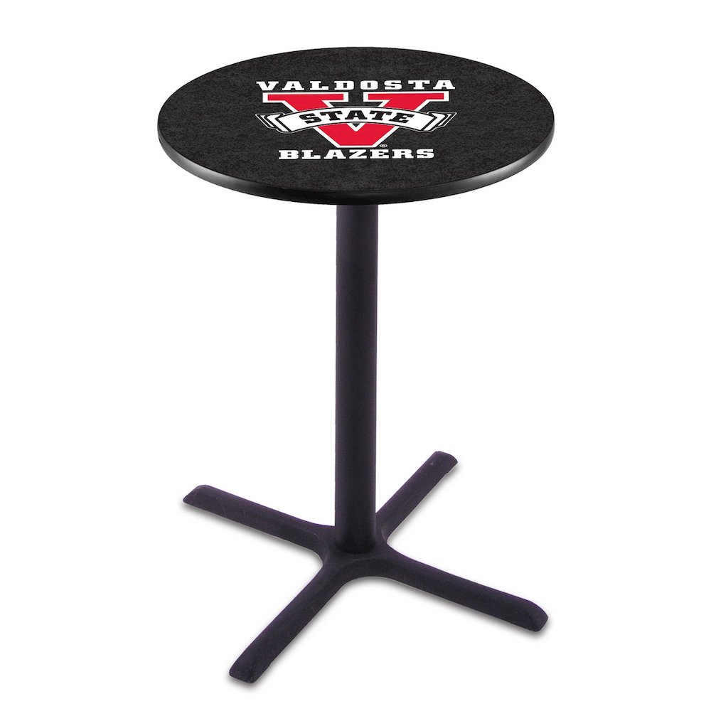 L211 Valdosta State University 36' Tall - 36' Top Pub Table w/ Black Wrinkle Finish