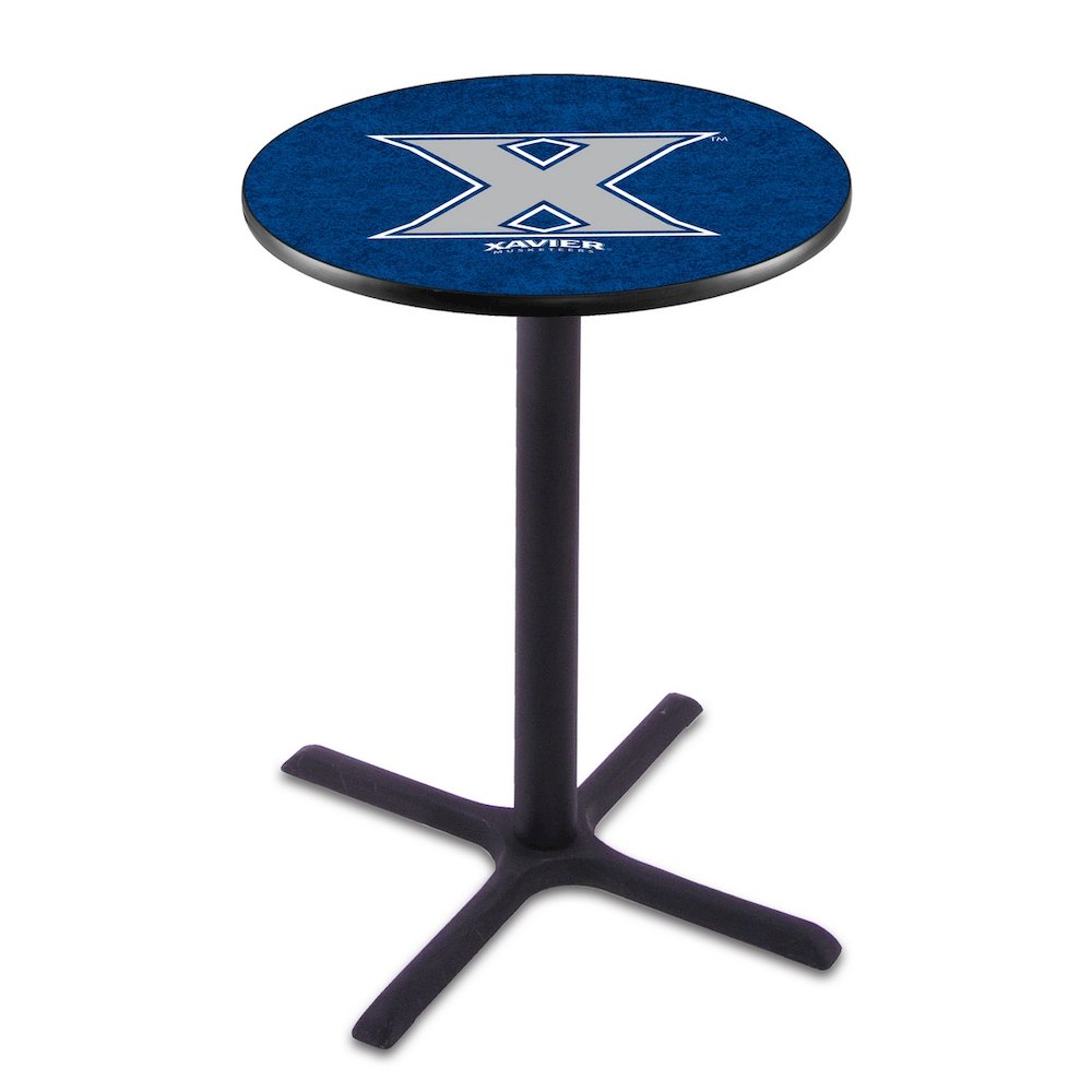 L211 Xavier 36' Tall - 36' Top Pub Table w/ Black Wrinkle Finish