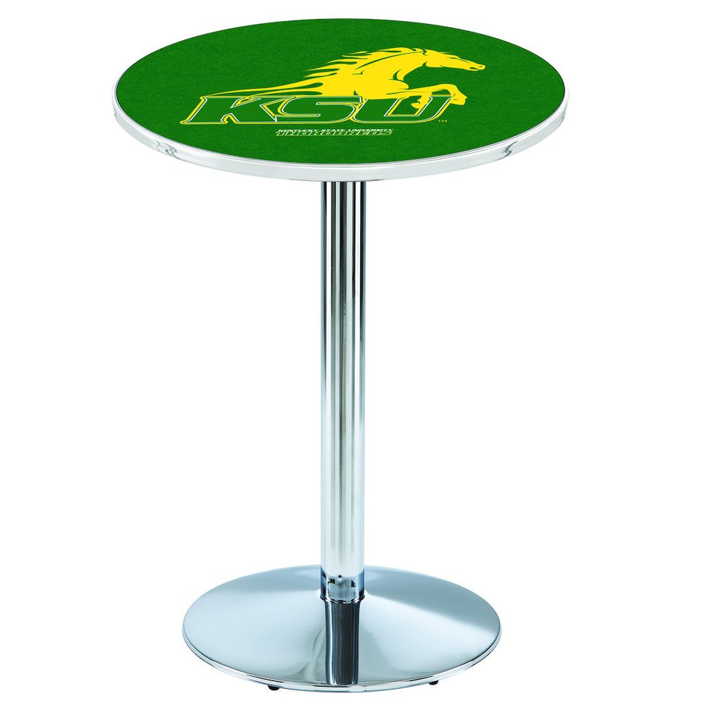 L214 Kentucky State University 36" Tall - 36" Top Pub Table with Chrome Finish