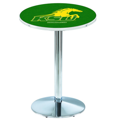 L214 Kentucky State University 36" Tall - 36" Top Pub Table with Chrome Finish