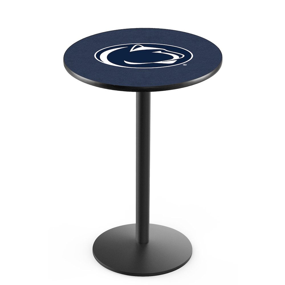 L214 Pennsylvania State University 36' Tall - 36' Top Pub Table w/ Black Wrinkle Finish