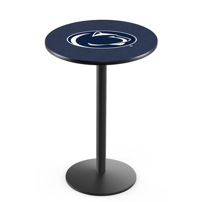 L214 Pennsylvania State University 36' Tall - 36' Top Pub Table w/ Black Wrinkle Finish