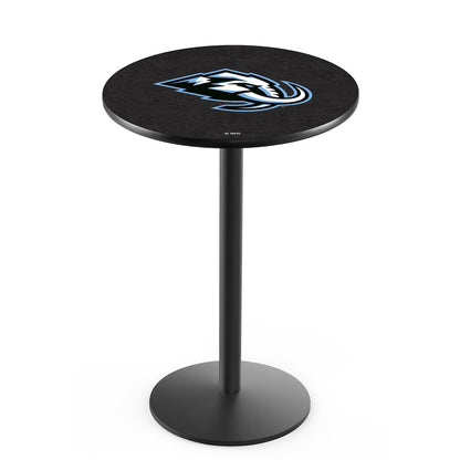 L214 Utah Mammoth 36" Tall - 36" Top Pub Table with Black Wrinkle Finish