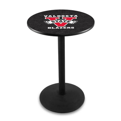L214 Valdosta State University 36' Tall - 36' Top Pub Table w/ Black Wrinkle Finish