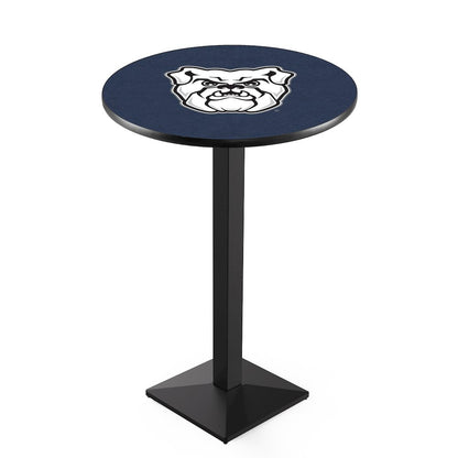 L217 Butler University 36" Tall - 36" Top Pub Table with Black Wrinkle Finish