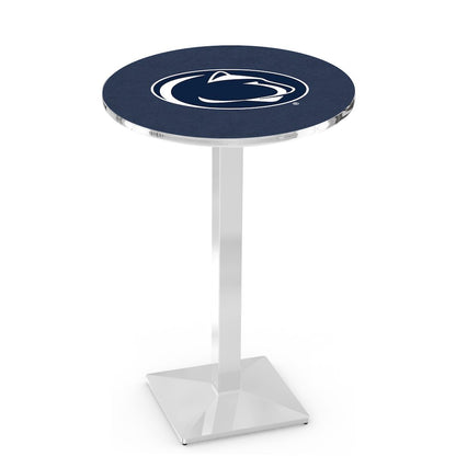 L217 Pennsylvania State University 36' Tall - 36' Top Pub Table w/ Chrome Finish