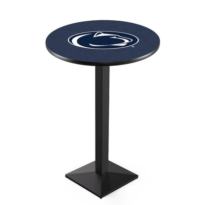 L217 Pennsylvania State University 36" Tall - 36" Top Pub Table with Black Wrinkle Finish