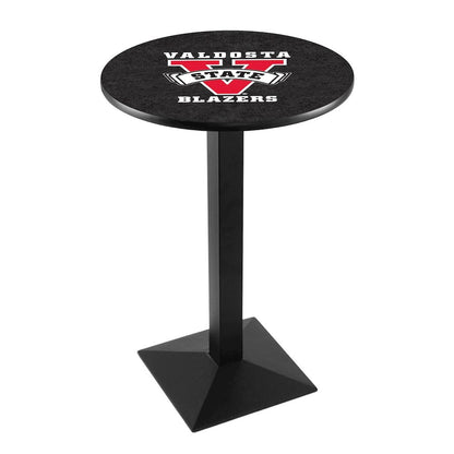 L217 Valdosta State University 36" Tall - 36" Top Pub Table with Black Wrinkle Finish