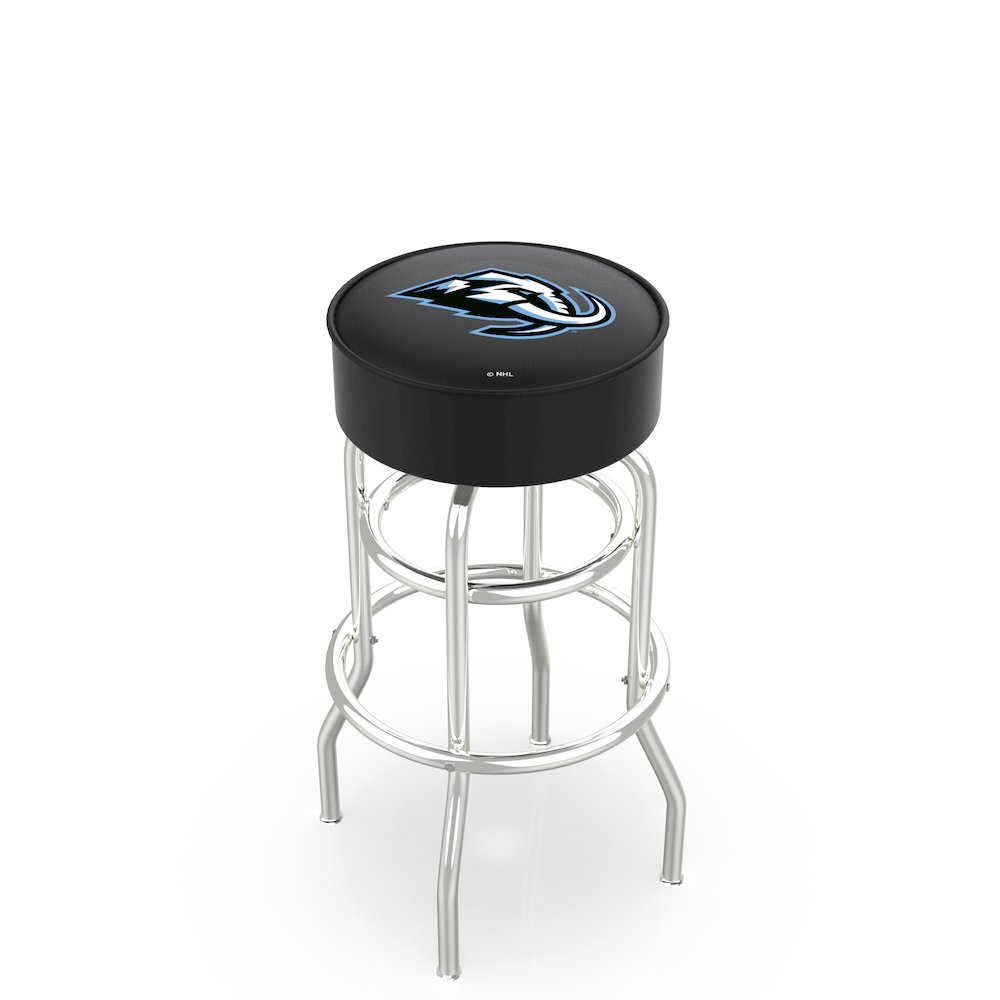 L7C1 Utah Mammoth 30" Double-Ring Swivel Bar Stool with Chrome Finish