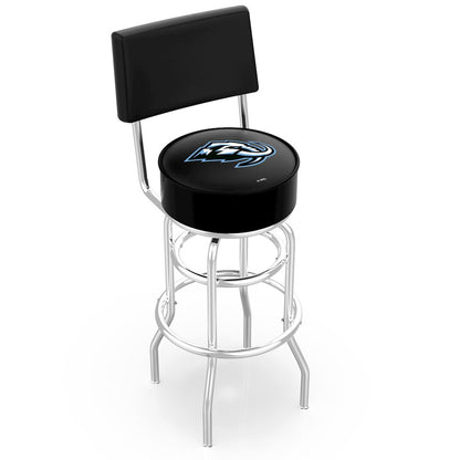 L7C4 Utah Mammoth 30" Double-Ring Swivel Bar Stool with Chrome Finish