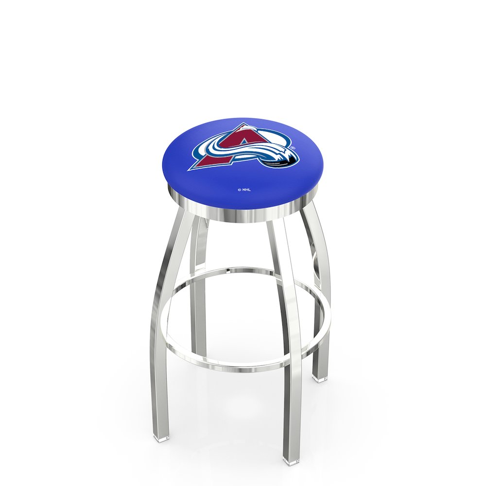 30" L8C2C - Chrome Colorado Avalanche Swivel Bar Stool with Accent Ring by Holland Bar Stool Company