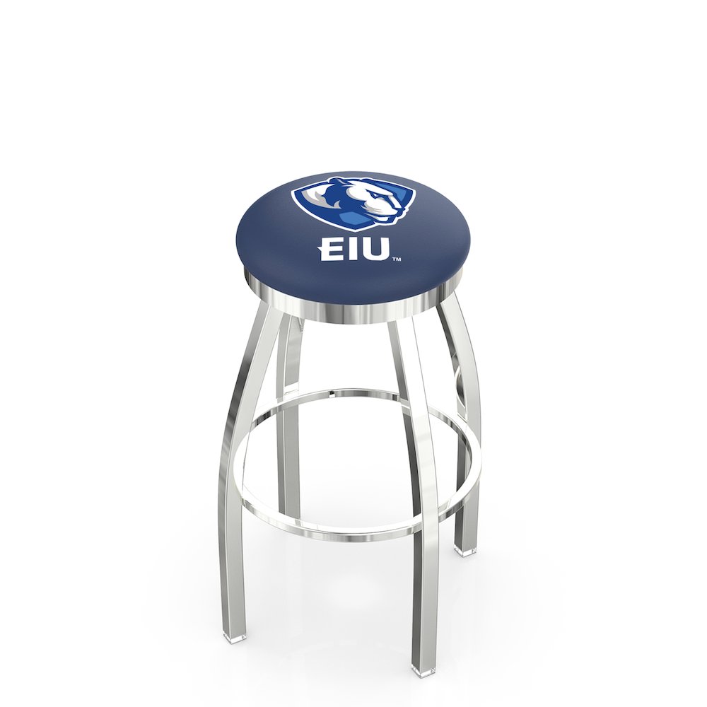 36" L8C2C - Chrome Eastern Illinois Swivel Bar Stool with Accent Ring by Holland Bar Stool Company