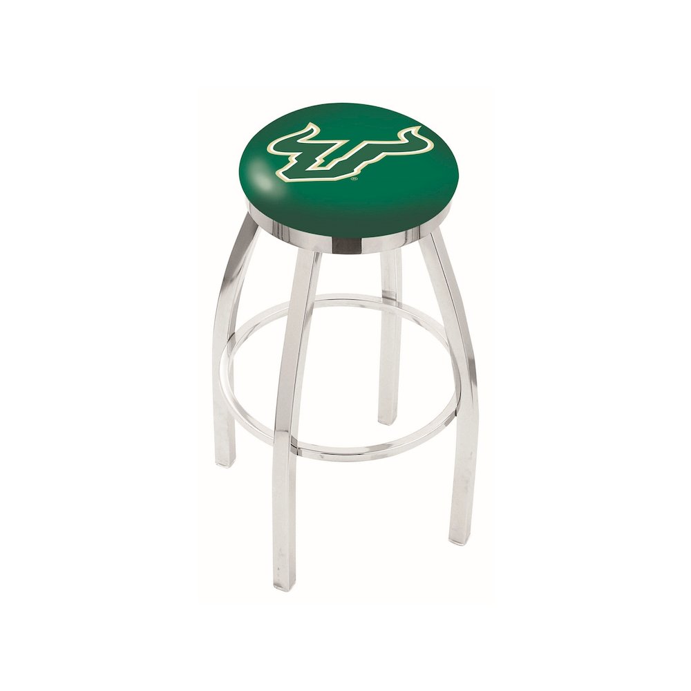 36" L8C2C - Chrome South Florida Swivel Bar Stool with Accent Ring by Holland Bar Stool Company