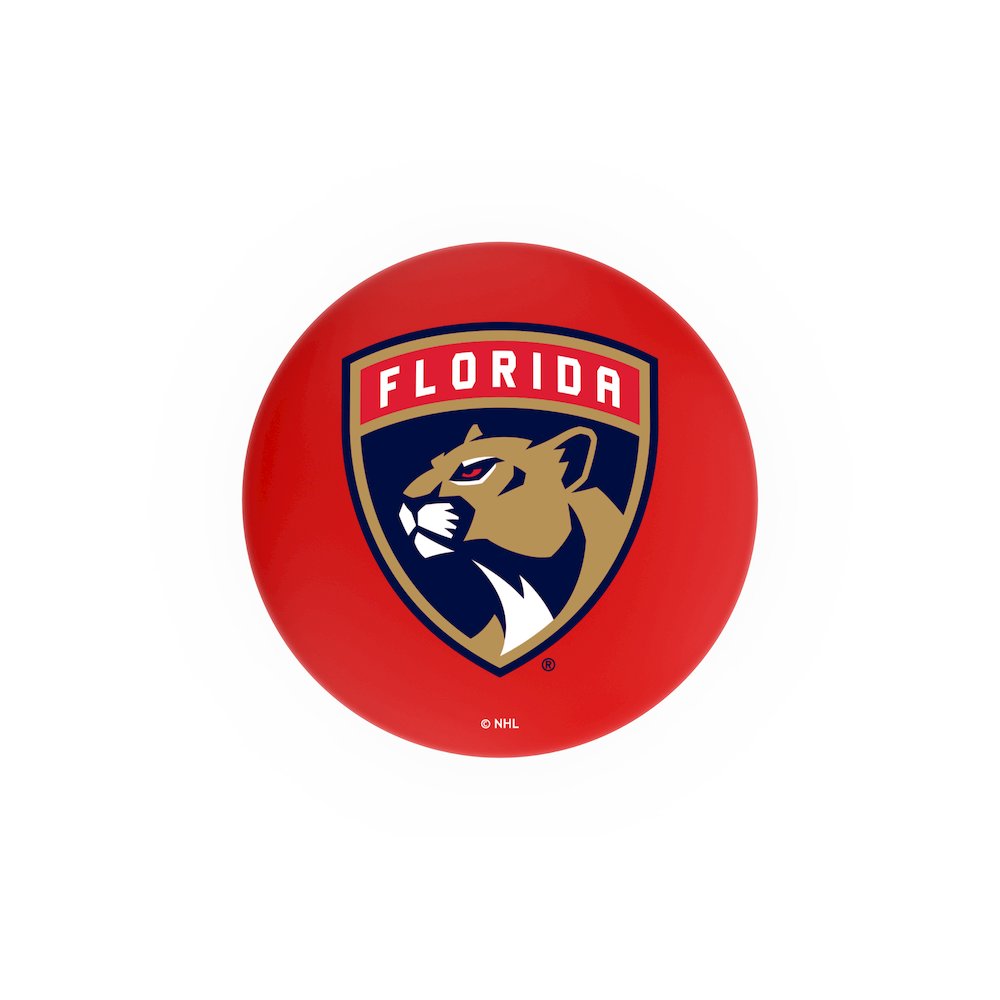 30" L8C3C - Chrome Florida Panthers Swivel Bar Stool with 2.5" Ribbed Accent Ring by Holland Bar Stool Company