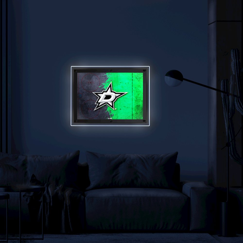 Dallas Stars 14.5" x 12" Backlit LED Sign