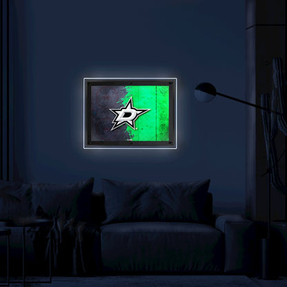 Dallas Stars 14.5" x 12" Backlit LED Sign