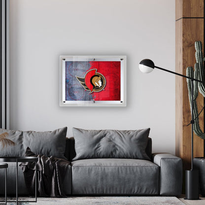Ottawa Senators 14.5" x 12" Backlit LED Sign