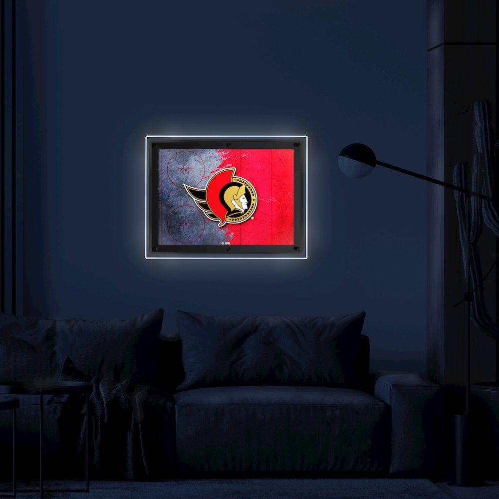 Ottawa Senators 14.5" x 12" Backlit LED Sign