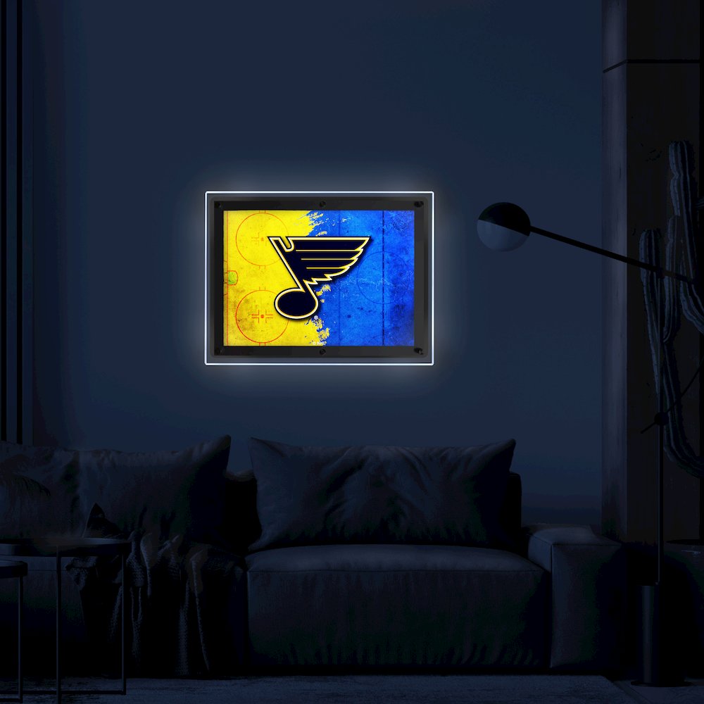 St Louis Blues 14.5" x 12" Backlit LED Sign