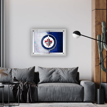 Winnipeg Jets 14.5" x 12" Backlit LED Sign