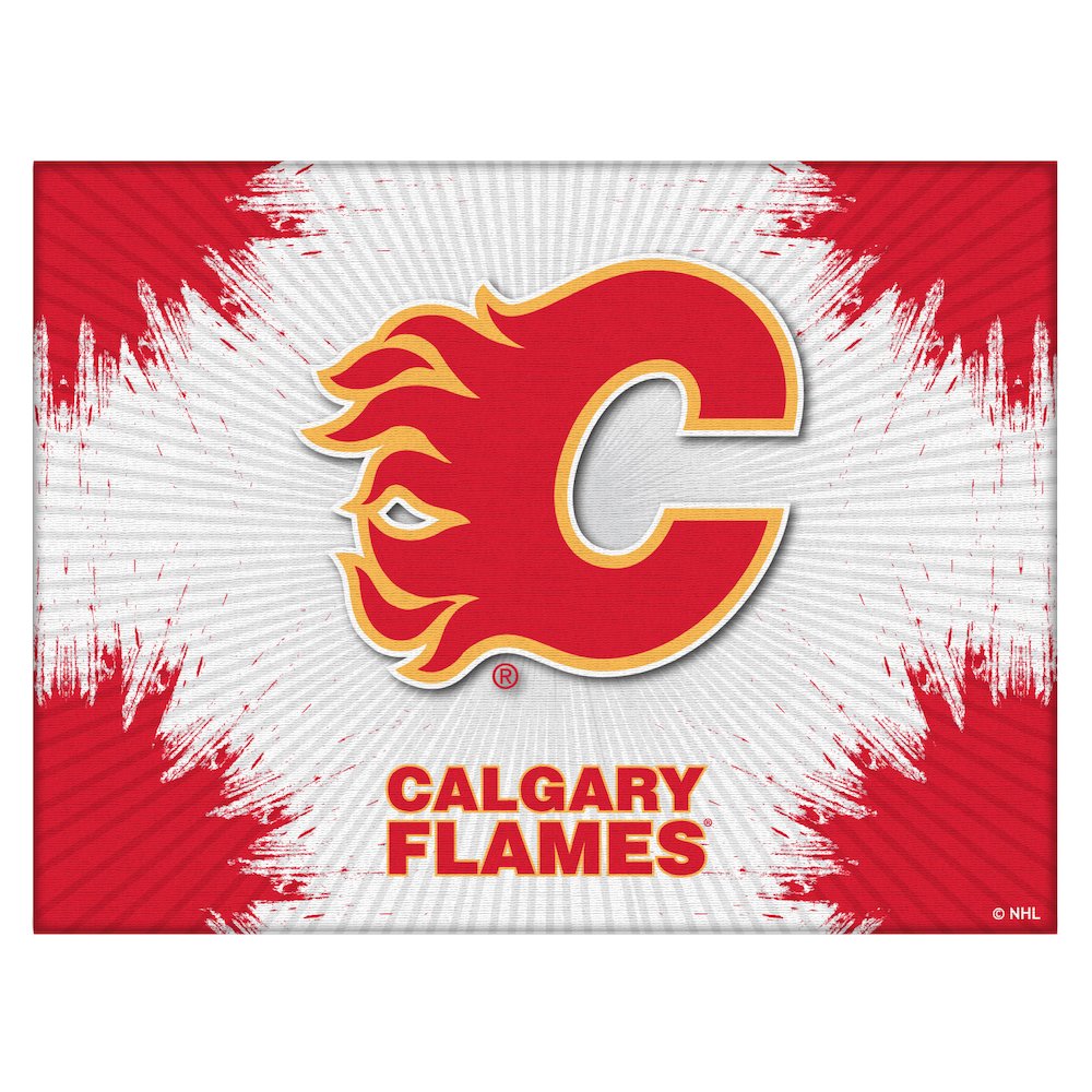 Calgary Flames 24" x 32" Officially Licensed Logo Canvas