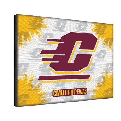 Central Michigan 24" x 32" Officially Licensed Logo Canvas