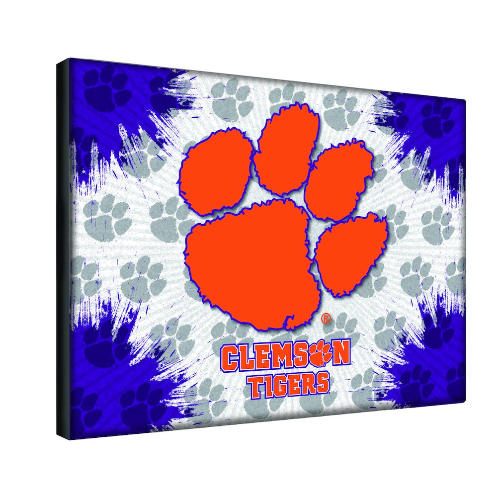 Clemson 24" x 32" Officially Licensed Logo Canvas