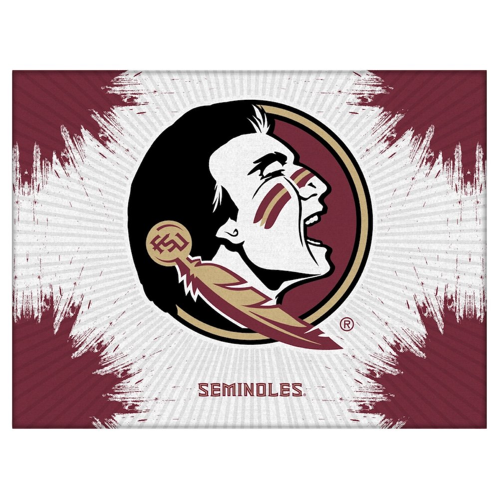 Florida State (Head) 24" x 32" Officially Licensed Logo Canvas