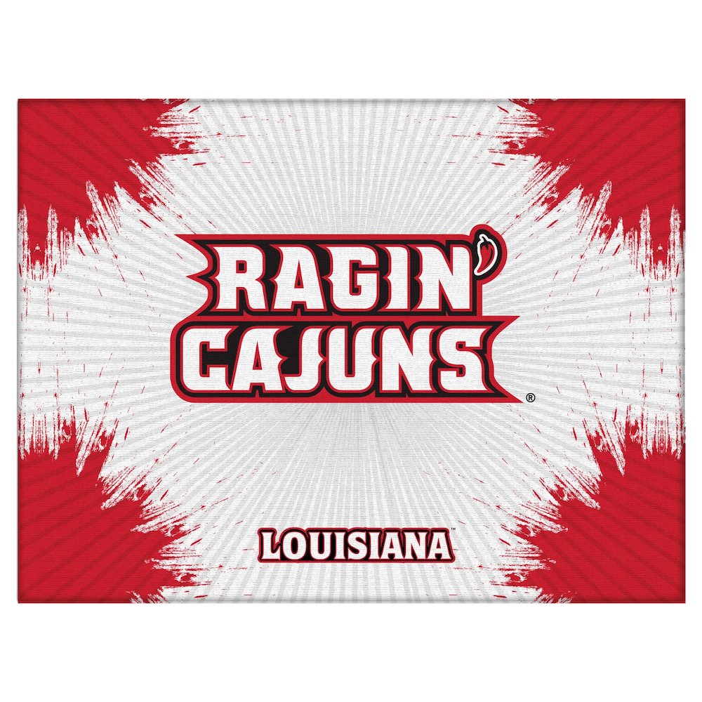 Louisiana-Lafayette 24" x 32" Officially Licensed Logo Canvas