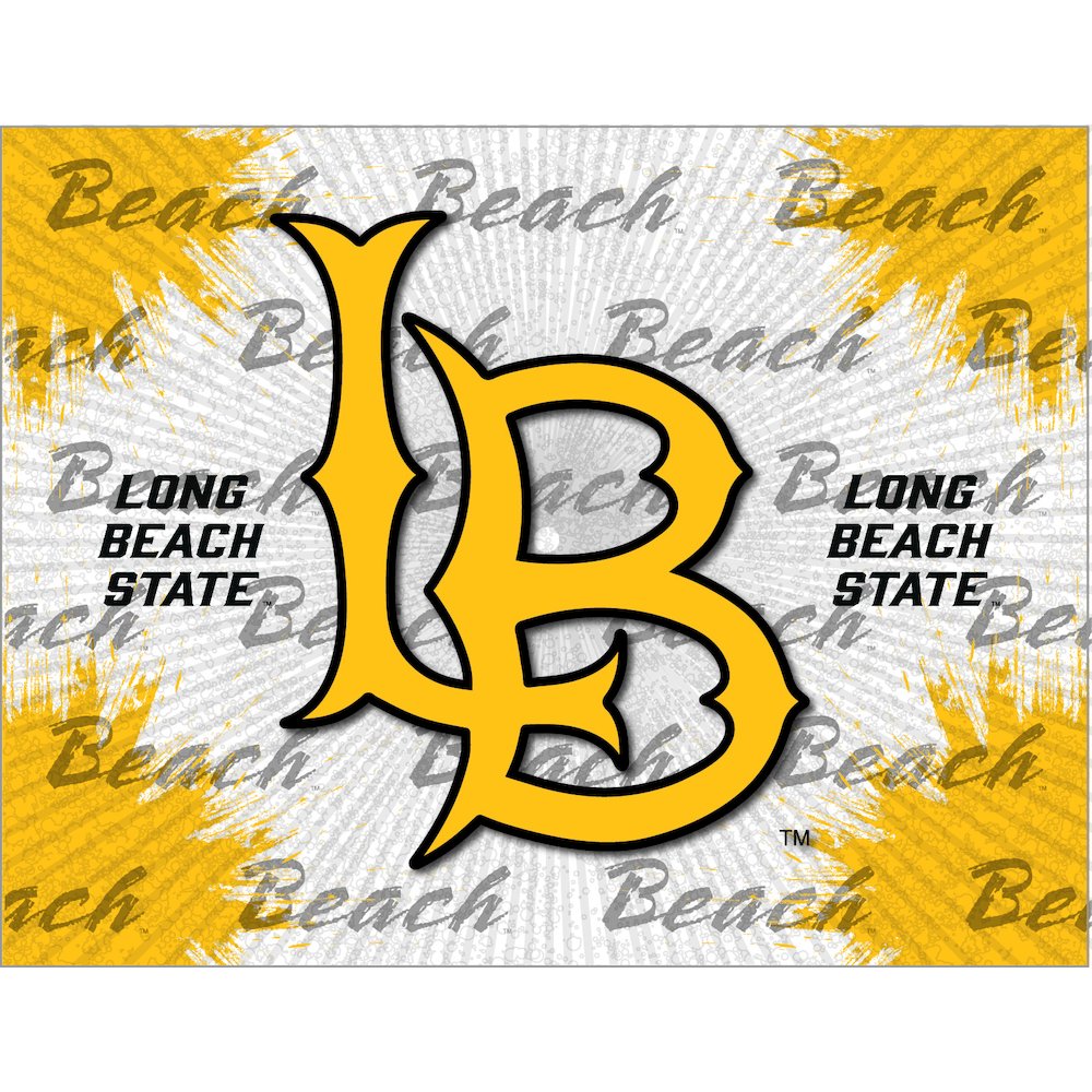 Long Beach State University 24" x 32" Officially Licensed Logo Canvas