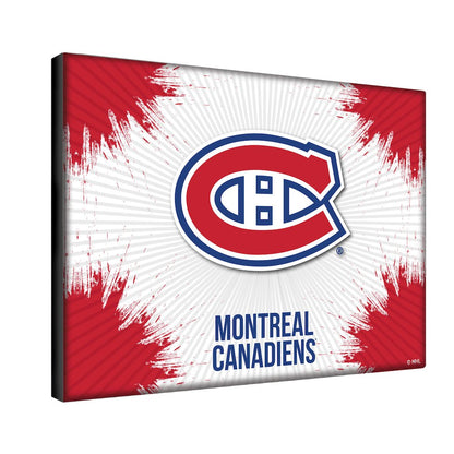 Montreal Canadiens 24" x 32" Officially Licensed Logo Canvas