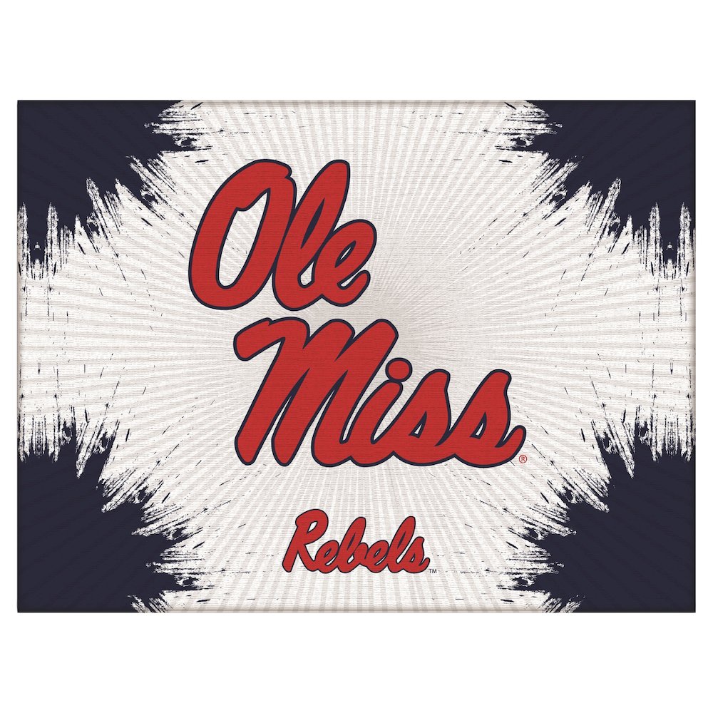 Ole' Miss 24" x 32" Officially Licensed Logo Canvas