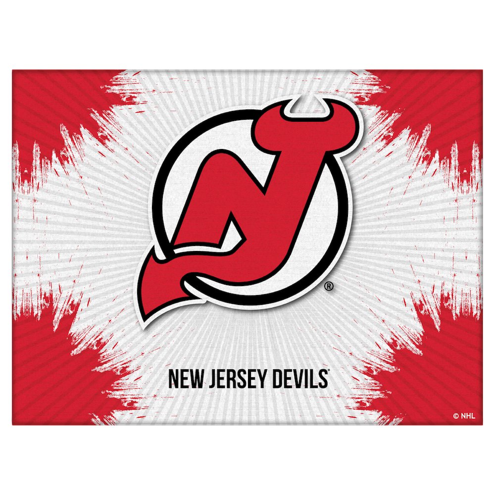 New Jersey Devils 24" x 32" Officially Licensed Logo Canvas