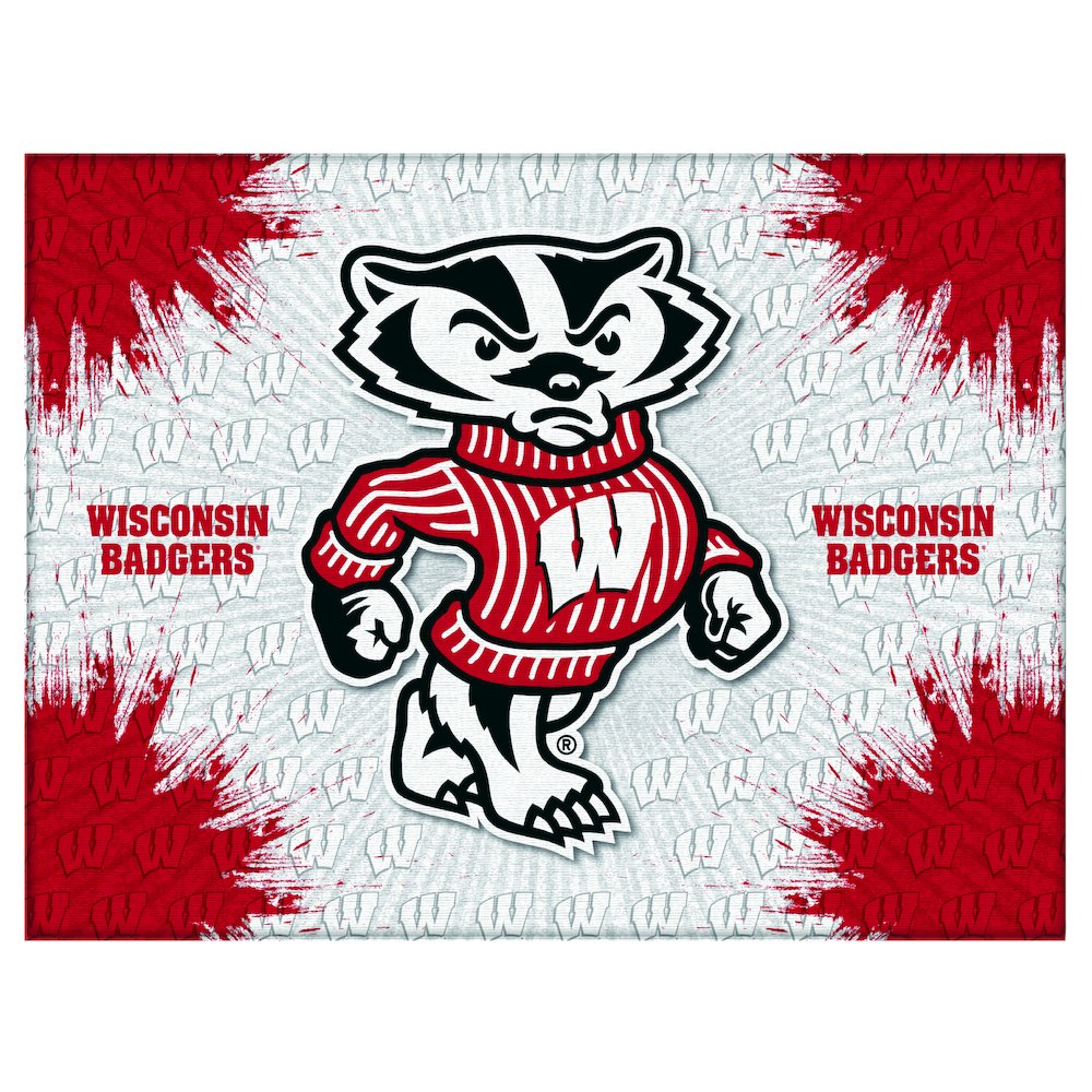 Wisconsin "Badger" 24" x 32" Officially Licensed Logo Canvas