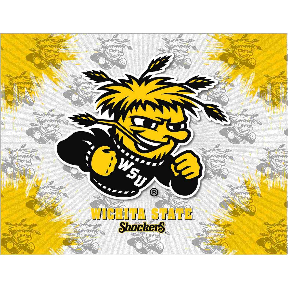 Wichita State 24" x 32" Officially Licensed Logo Canvas