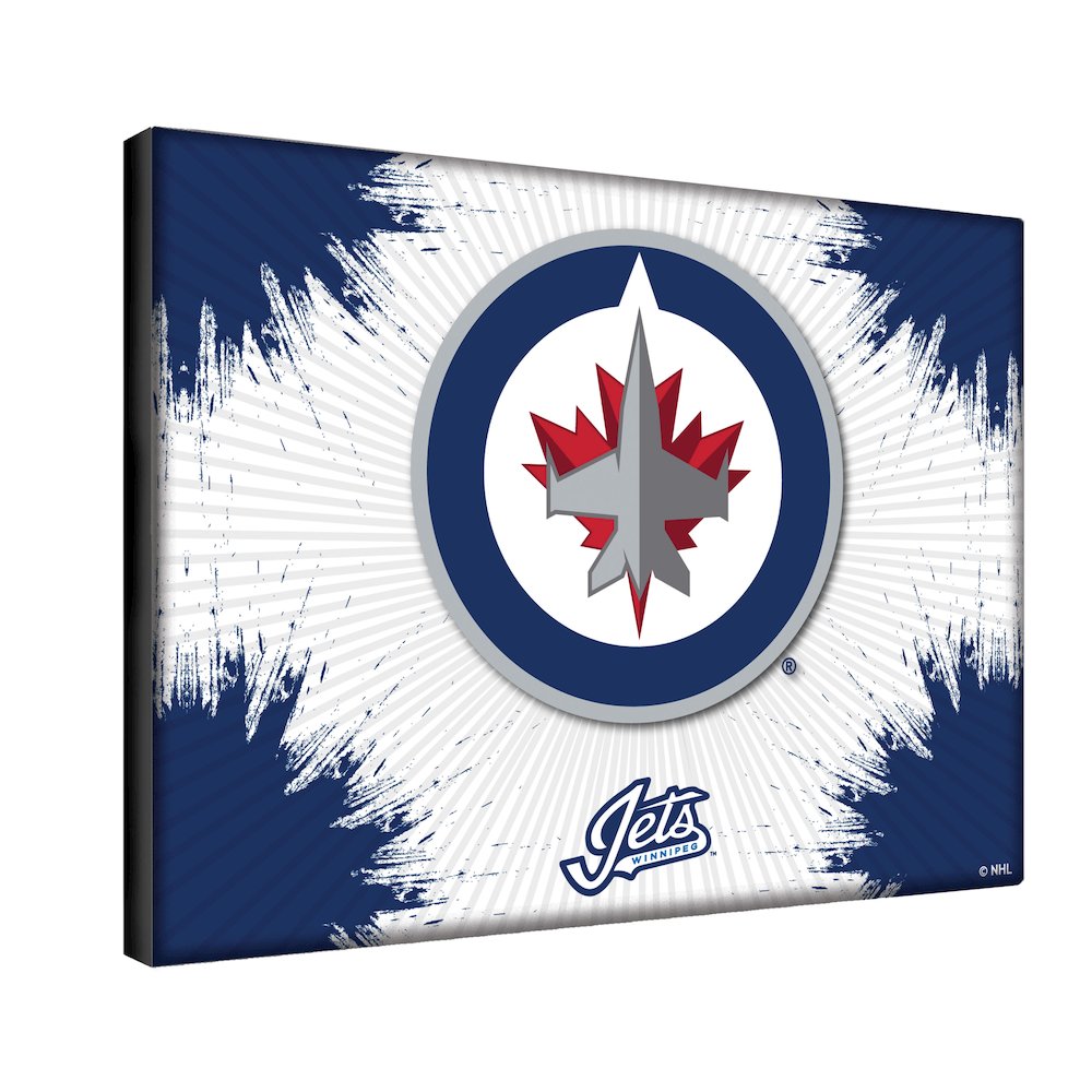 Winnipeg Jets 24" x 32" Officially Licensed Logo Canvas