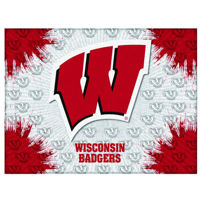 Wisconsin "W" 24" x 32" Officially Licensed Logo Canvas