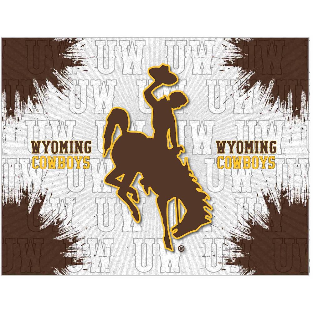 Wyoming 24" x 32" Officially Licensed Logo Canvas