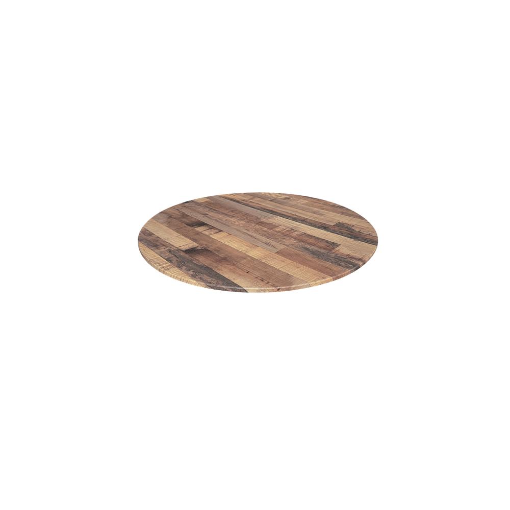 36" Diameter Rustic, Indoor/Outdoor All-Season EuroSlim Table Top
