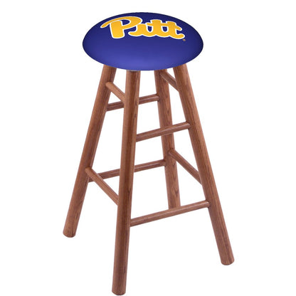 Oak Bar Stool in Medium Finish with Pitt Seat