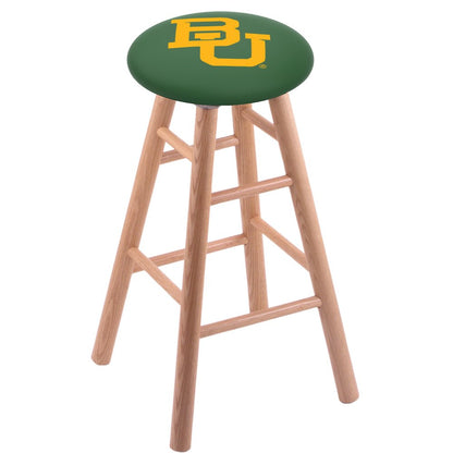 Oak Bar Stool in Natural Finish with Baylor Seat