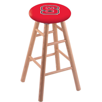 Oak Bar Stool in Natural Finish with North Carolina State Seat