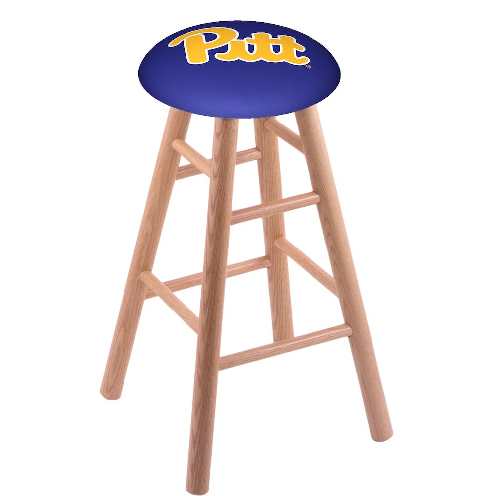 Oak Bar Stool in Natural Finish with Pitt Seat
