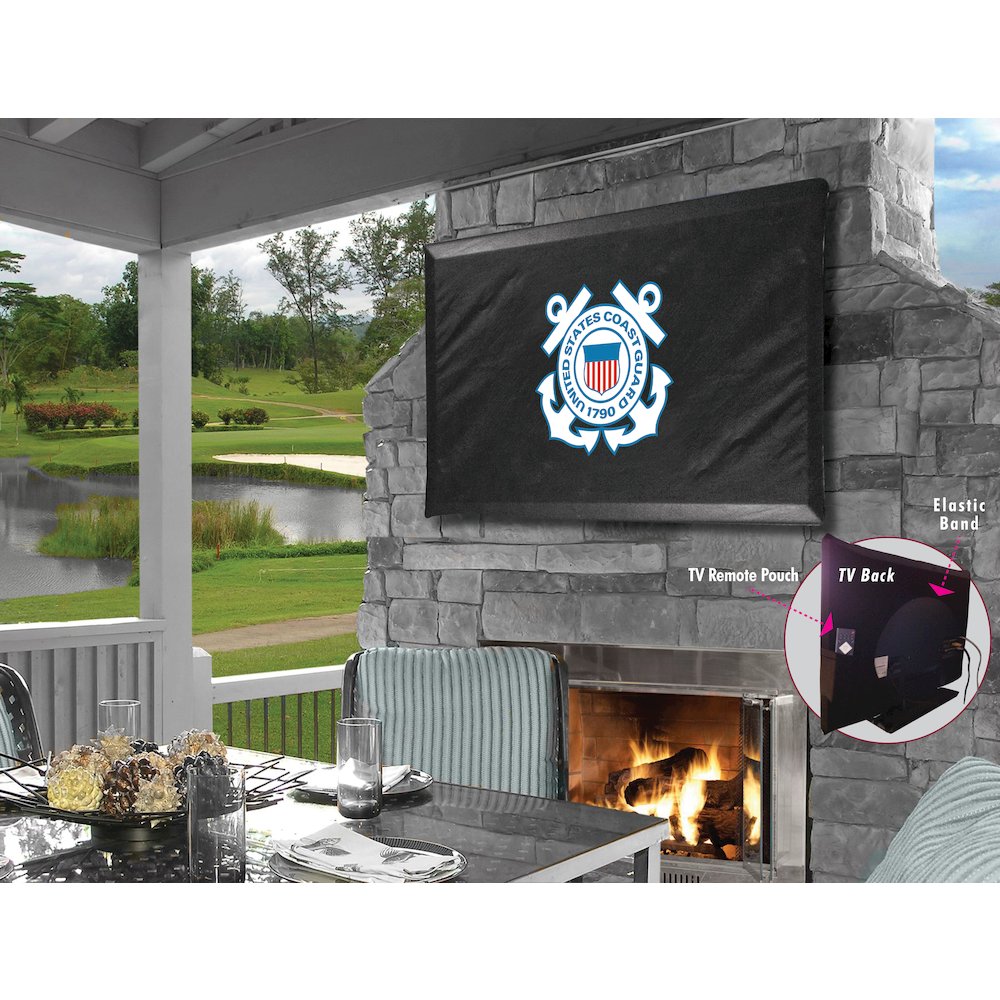 U.S. Coast Guard TV Cover (TV sizes 40"-46") by Covers by HBS