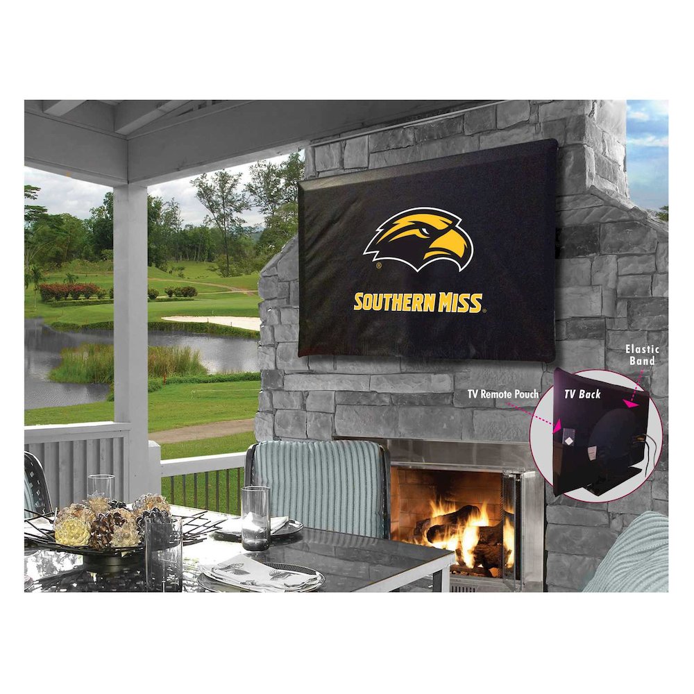 Southern Miss TV Cover (TV sizes 40"-46") by Covers by HBS