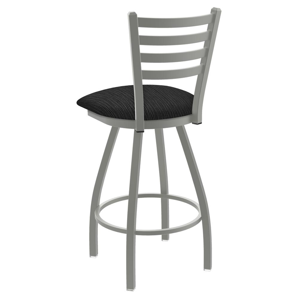 XL 410 Jackie 30" Swivel Bar Stool with Anodized Nickel Finish and Graph Coal Seat