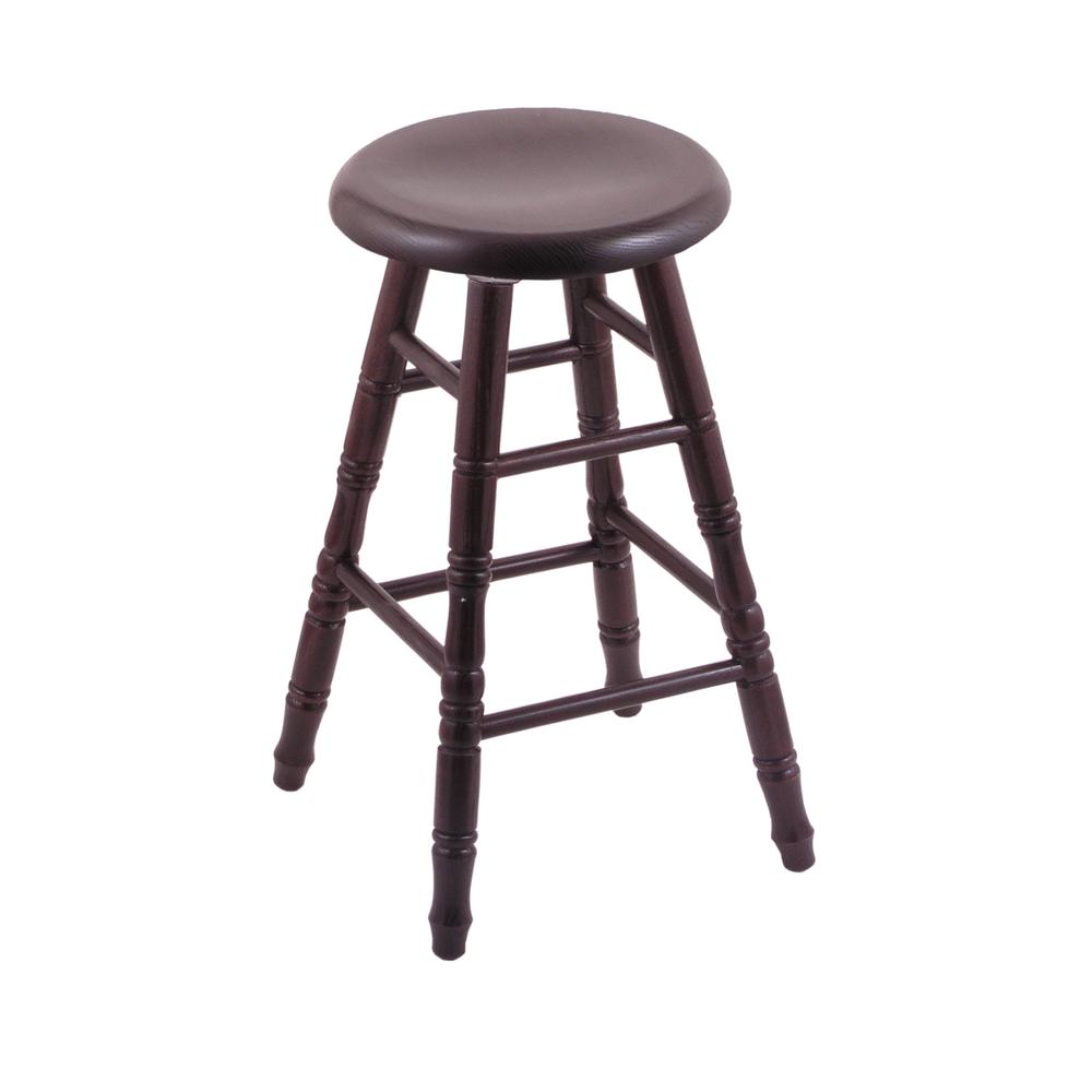 XL Oak Bar Stool in Dark Cherry Finish