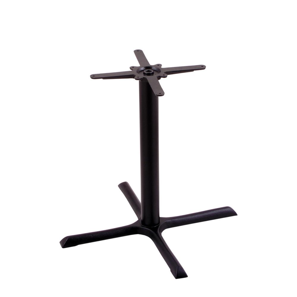 211 Black Cast Iron Table Height Base with 30" x 30" X-Style Foot