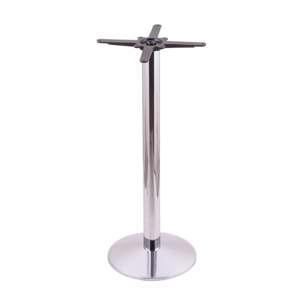 214 Chrome Cast Iron Counter Height Base with 16" Dia. Round Foot